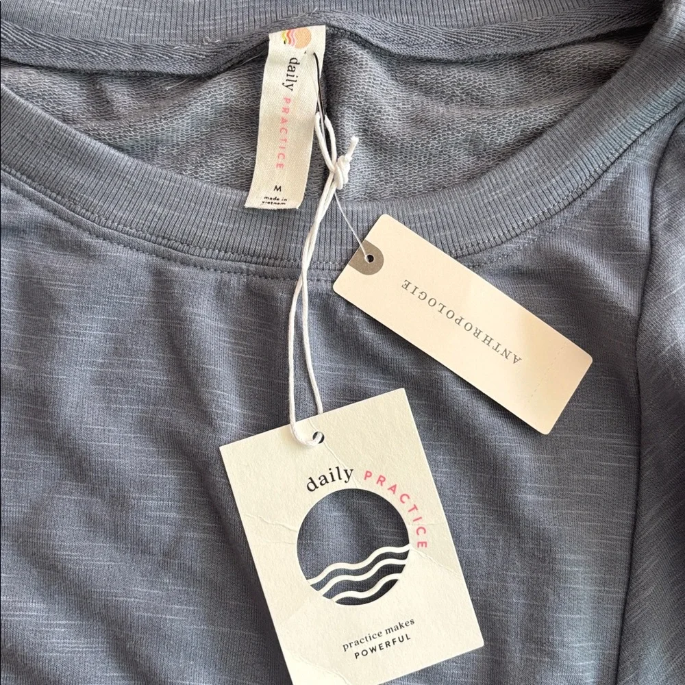 Anthropologie Daily Practice Side Twist Tee Dress M - Picture 4 of 7